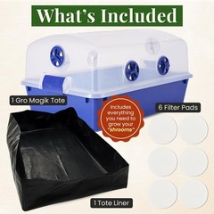 Mushroom Monotub Mycology Kit – 68 Quart BPA-Free, Dishwasher Safe, Premium Poly