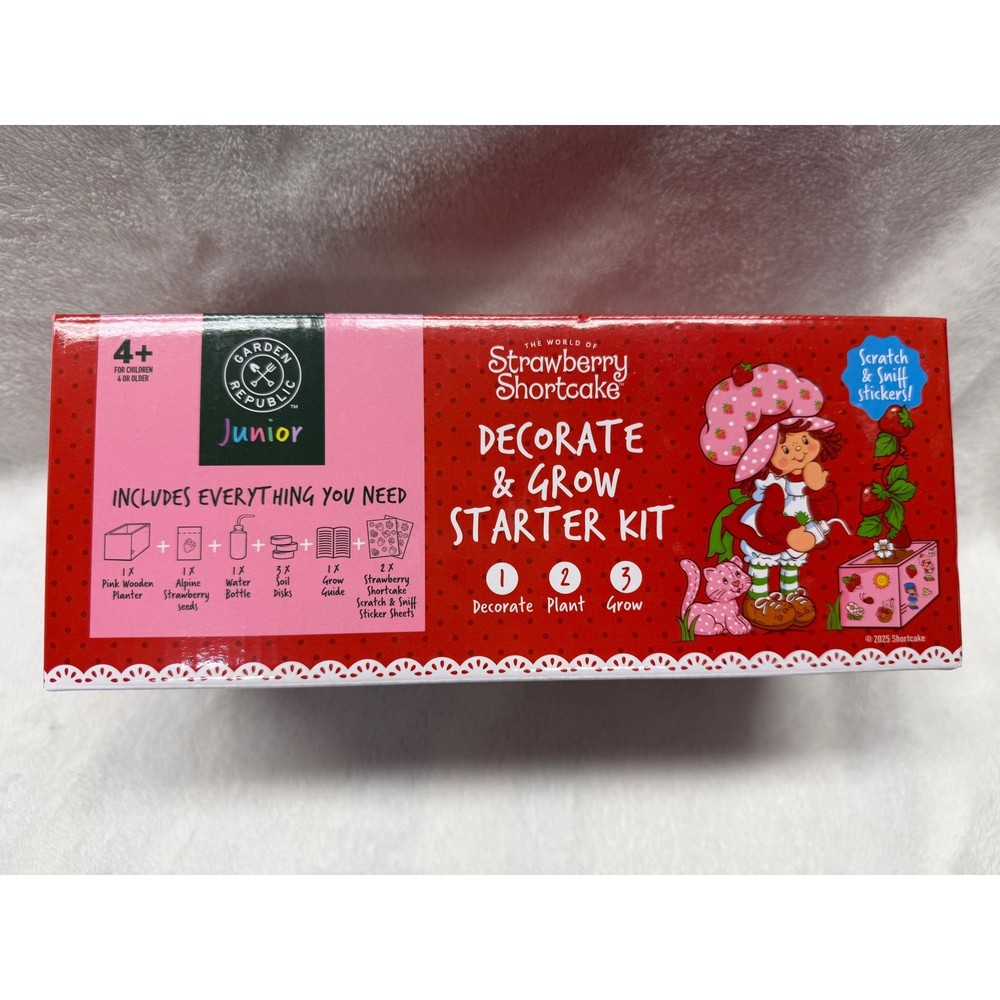 Garden Republic Strawberry Shortcake Decorate & Grow Starter Kit for Kids