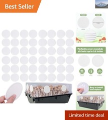 Easy-Install 48 Pcs Monotub Filter Pads – Perfect for Mushroom Growing Success