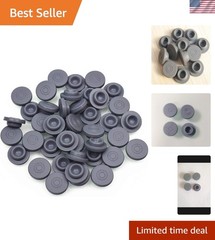 100-Pack Rubber Stoppers for 13mm Mason Jar Lids – Self-Healing Needle Access