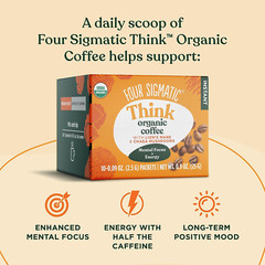 Mushroom Mix Coffee Lion’S Mane | Think | Pack of 3 (30 Packets Total)