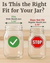 Sprouts Growing Kit for Wide Mouth Mason Jars, Set of 2 Sprouting Lids for Or…