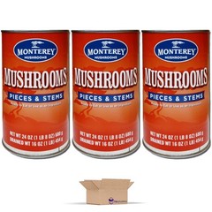 Mushroom Pieces & Stems Value Pack 24 Ounce Can | Pack of 3