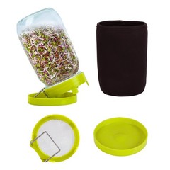 Sozize Sprouting Kit Sprouts Growing Kit 34oz Wide Mouth Seed Sprouting Jar