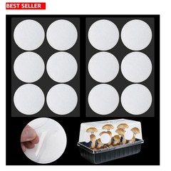 2.5in Thickness 12PCS Mushroom Filter Disks for Effective Growing Success