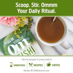 Om Mushroom Superfood Reishi Organic 7.05 Ounce (Pack of 1), No Color