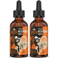 Liposomal Mushroom Complex Drops 2000 MG – 20 Organic 2 Fl Oz (Pack of 2)