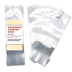 40 Pack, Mushroom Grow and Spawn Bags – Extra Thick Polypropylene Material, T…