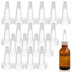 20 PCS Dropper Dispenser Cap,1.57 Inch Shunt Vial Bottle Cap Transparent Soft…