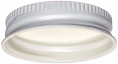 75100WT White Metal Growler Caps 38mm Fits Most 1/2 and 1 Gallon Jugs 100
