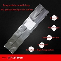 Durable Sealable Myco Bags for Mushrooms – 50 Count Breathable Cultivation Bags