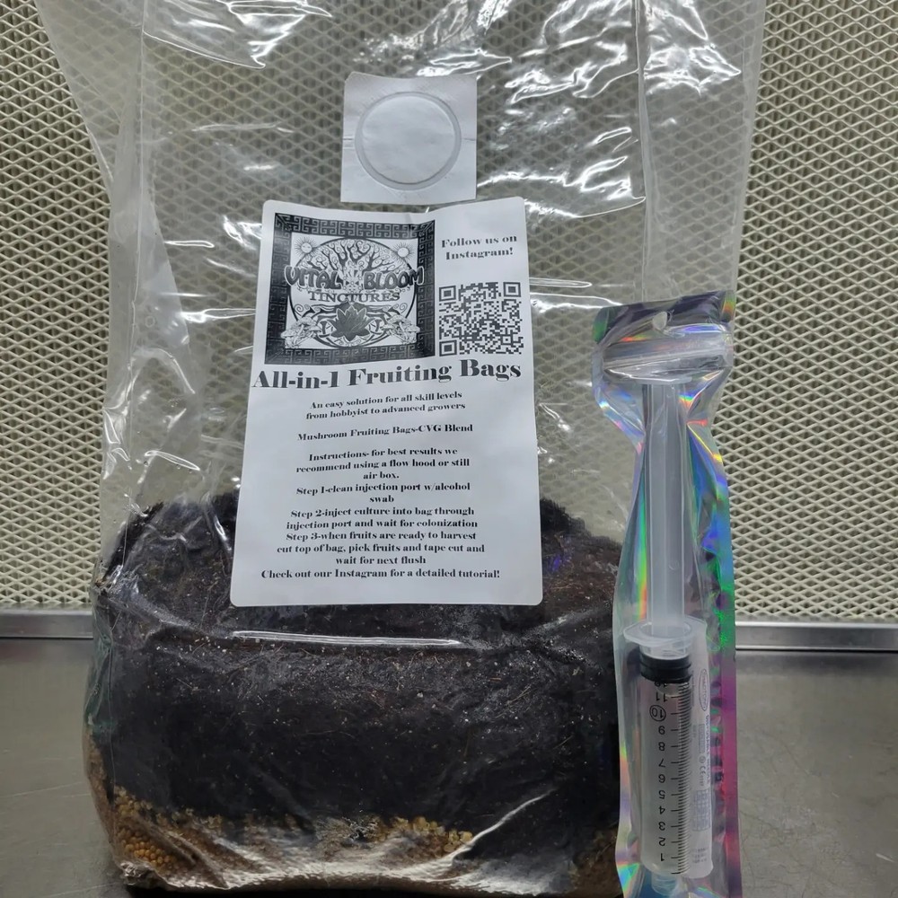 All-in-one Mushroom Grow Bags. 5lbs Ready To Use. Culture Included