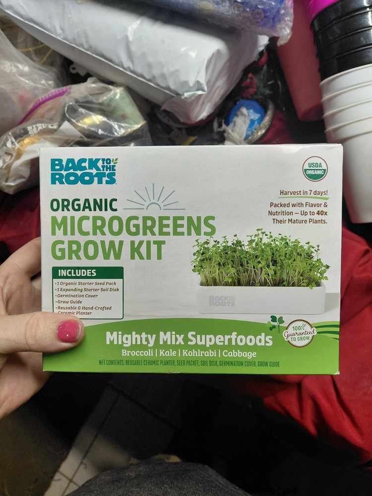 Back to the Roots Organic Microgreens Grow Kit.