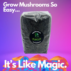 Mushroom Growing Premium Pasteurized Substrate Bag Grow Like Magic