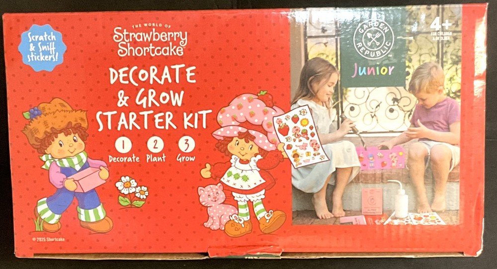 Strawberry Shortcake Decorate & Grow Starter Kit for Kids – Brand New in Box