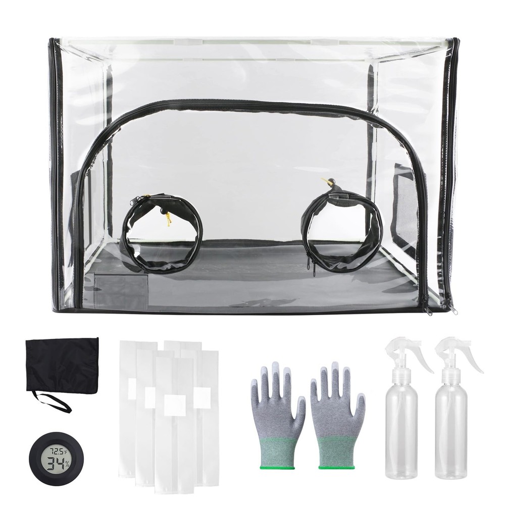 Large Still Air Box for Mushroom Growing, Mycology Fume Hood, Grow Kit Tent 31.5