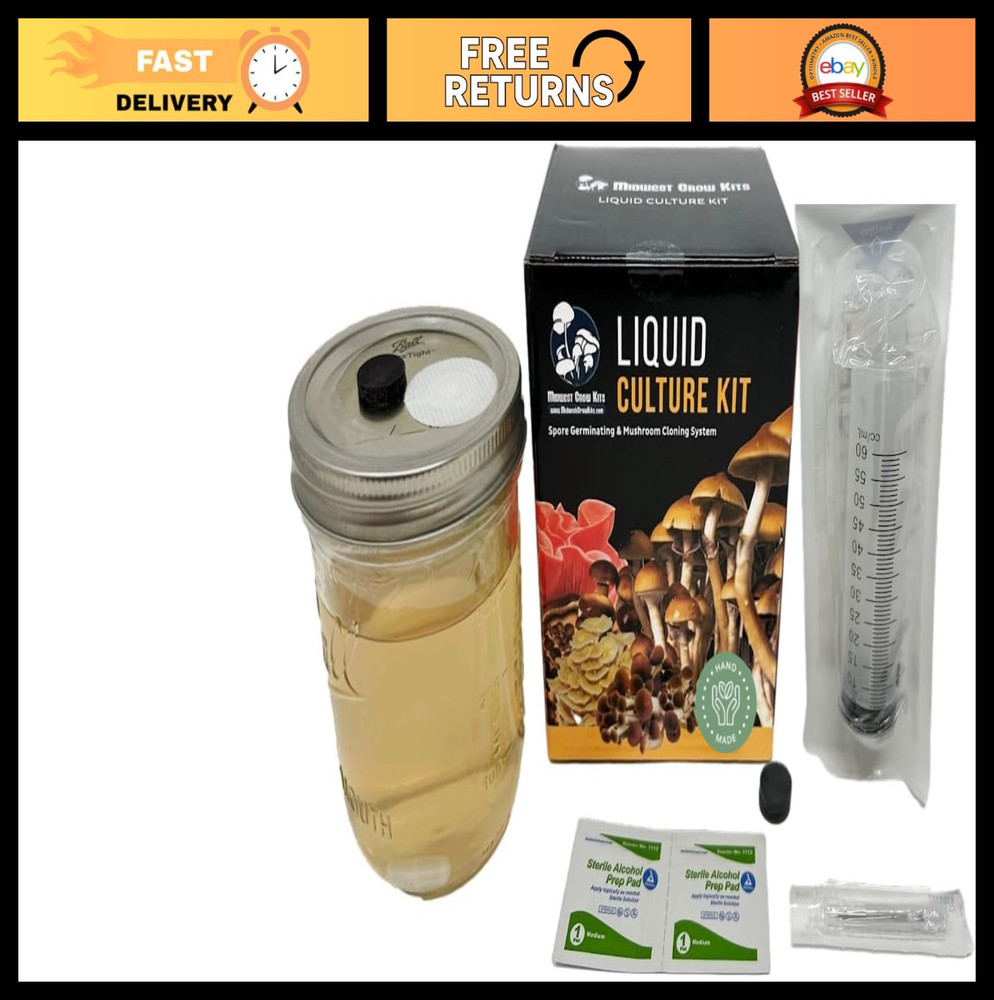 Easy Mushroom Cloning System – Premium Liquid Culture Kit for Spore Germination