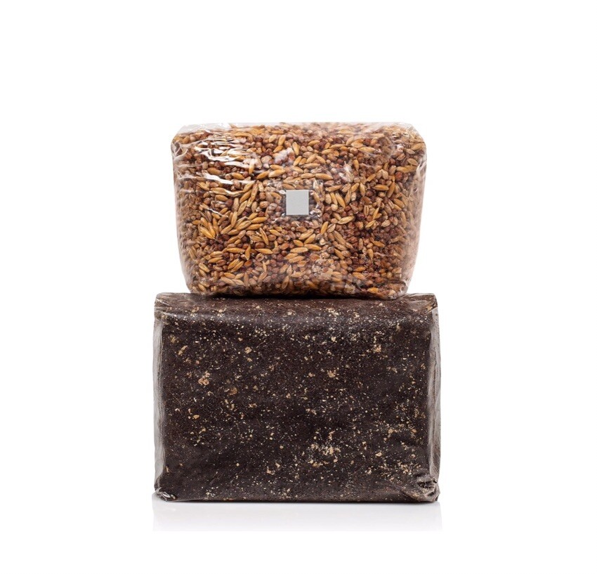 Monotub Refill, 10lbs Exotic Substrate & 4lbs Whole Oats, Mushroom Grow Kit Set