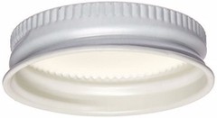 Metal Growler Caps 100 Pack 38mm White Caps for 1/2 and 1 Gallon Jugs