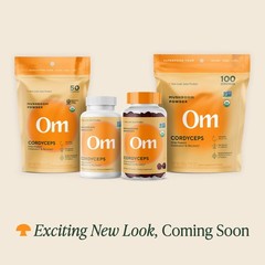 OM MUSHROOM SUPERFOOD Cordyceps Organic Mushroom 3.5 Ounce (Pack of 1), Brown