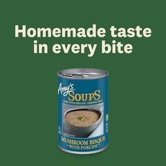 Gluten Free Mushroom Bisque with Porcini – 14oz Pack of 12 – Gourmet Soup