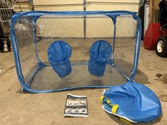 Easy-Setup Pop-up Still Air Box: Compact, Durable PVC Mycology 36.5×21.5×22