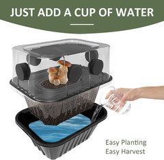 Mushroom Growing Kit, Monotub Stackable Grow Box, Fruiting Chamber with FAE Filt