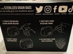 North Spore – 3lb ORGANIC Sterilized Grain Bag with Injection Port – New