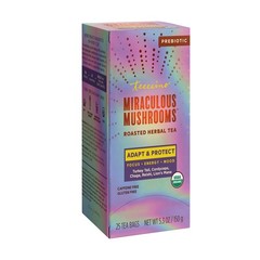 Teeccino Miraculous Mushrooms Adapt & Protect Herbal Tea 25 Count (Pack of 1)