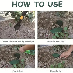 Snail Slug Trap Durable Plastic Cage Safe Garden Vegetable Flower Protection