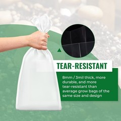 Durable 6 Mil Mushroom Spawn Bags – 25 Pack, 5″ x 8″ x 20″ for Optimal Growth