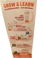 Back to the Roots Organic Pink Oyster Mushroom Grow Kit And Kids Terrarium Kit