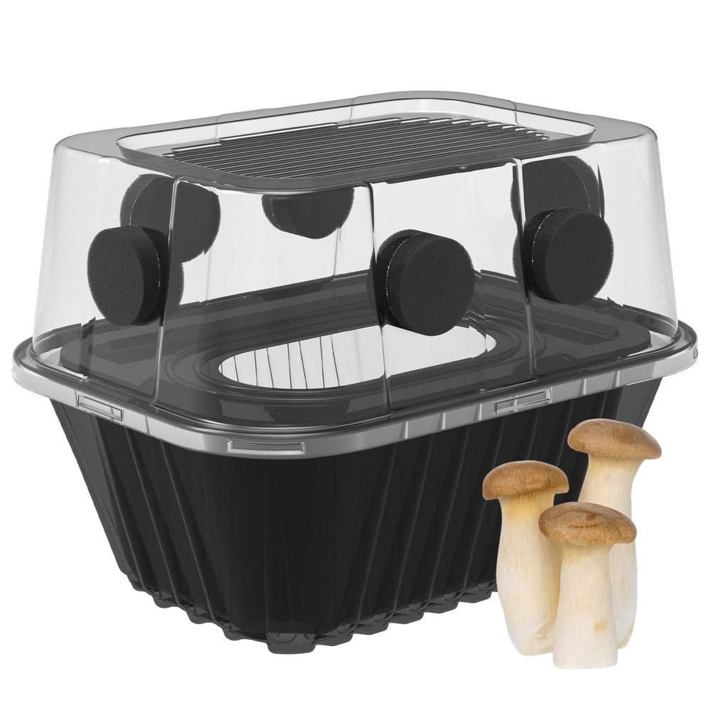 Mushroom Growing Kit – Stackable Monotub Fruiting Chamber with FAE Filters, Indo