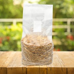 Pasteurized Straw Bulk Mushroom Substrate 5 lb grow bag