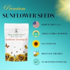 Sunflower Grow Kit with Mammoth Flower Seeds for Planting!