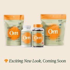 Om Mushroom Superfood Reishi Organic 7.05 Ounce (Pack of 1), No Color