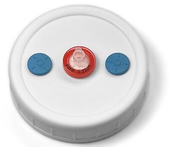 6 Liquid Culture Mason Jar Lids Regular Mouth for Mycology, 2 Injection Ports