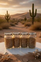 Sterilized Whole Oat Grain Spawn Jars – Pack Of 4 Quart Size Jars