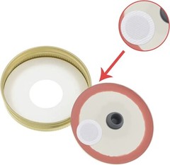 64 Synthetic Filter Paper Stickers 20mm 0.3 μm Filter Disc Mushroom Cultivation