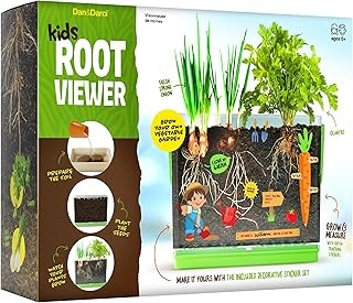 Dan&Darci Root Viewer Kit for Kids – Grow Your Own Plant for Boys & Girls Gifts