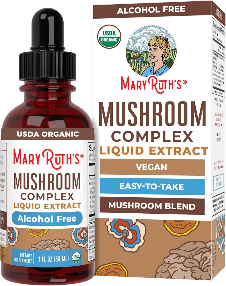 MARYRUTH’S Mushroom Complex | Lion’S Mane | Turkey Tail | Reishi Mushroom | Shii