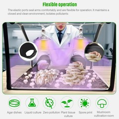 Ehaijia Large Still Air Box Mushroom Grow Set, 30×20×20 Inch, Transparency