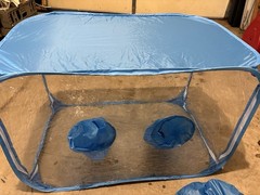 Easy-Setup Pop-up Still Air Box: Compact, Durable PVC Mycology 36.5×21.5×22