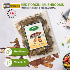 Mushroom House Dried Porcini Mushrooms, 1 oz Bag 1 Ounce (Pack of 1)