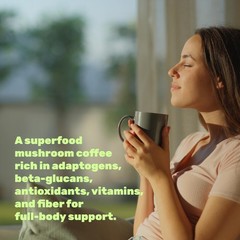 Organic Mushroom Coffee, 10oz – 10 Adaptogenic Mushrooms 10 Ounce (Pack of 1)