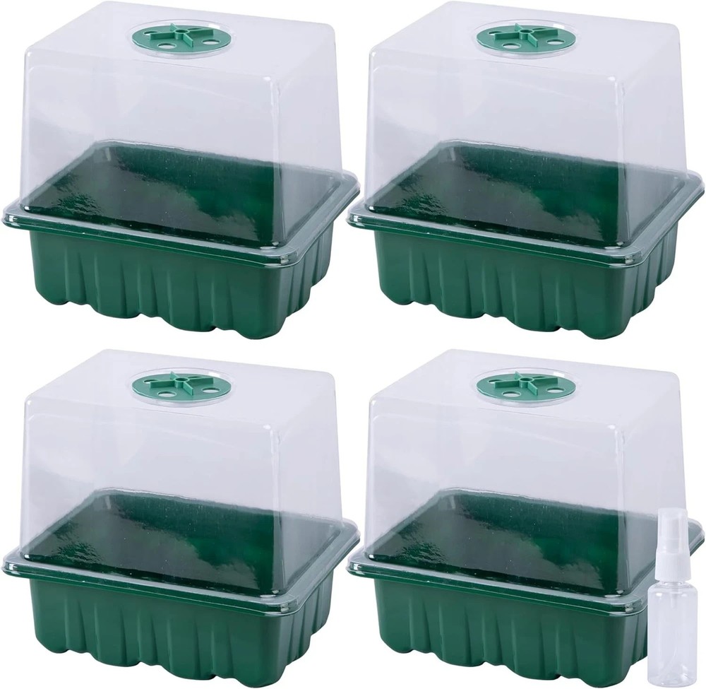4 Pack Monotub Mushroom Grow Kit, 6.5″ x 5″ x 6.5″ Small Mushroom Fruiting Ch…
