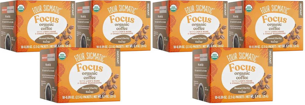 Lion’s Mane Coffee Mix – Focus Boost – 3 Pack (60 Count)