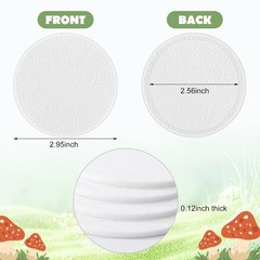 3mm Thick Monotub Filter Pads – 24 Pieces for Effective Mushroom Cultivation