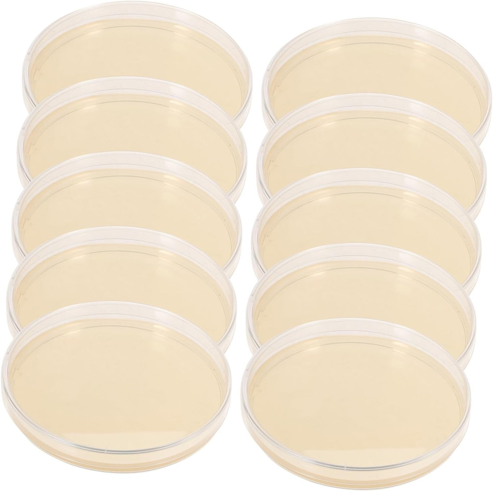 Agar Plates 10Pcs Nutrient Agar Plate Toy Tools Glass Mushroom Tools Prepoured P