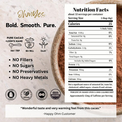 Lion’S Mane Mushroom Cacao | Premium Pure Raw Organic Cacao Powder | Natural Cho